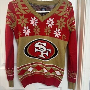 NFL Red and Gold Team Apparel Sweater
